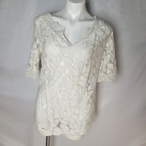 White lace blouse